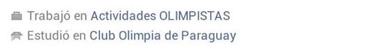 Trabajo en Actividades olimpistas (?)