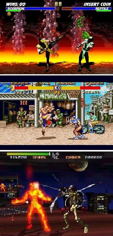 Mortal Kombat  & Street Fighter