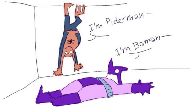 baman y piderman